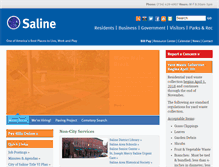 Tablet Screenshot of cityofsaline.org